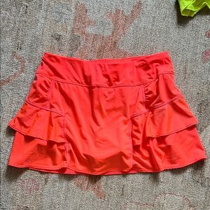 Athleta Women's Tennis Skirt in Bright Orange